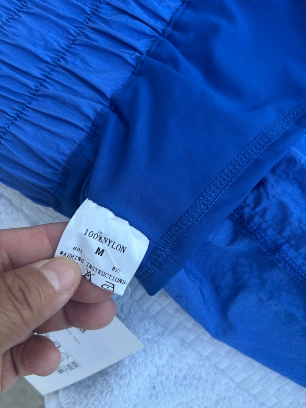 HALARA Smocked Waist Sport Shorts in Blue - Picture 5 of 8